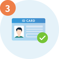 Complete the ID verification process.